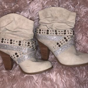 Suede booties